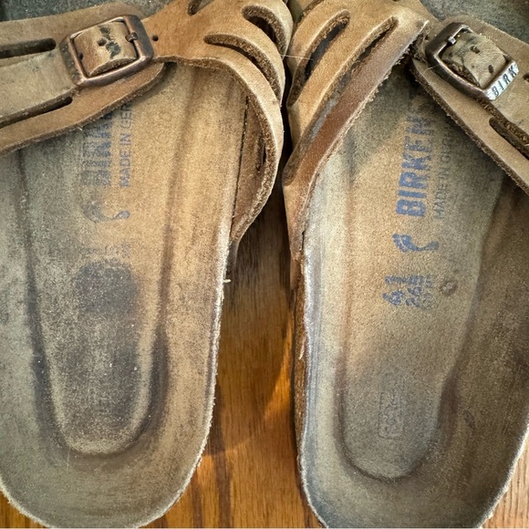 Tan, Oiled, Leather, Birkenstock Granada’s, Adjustable Straps, Size 41 - Picture 3 of 10